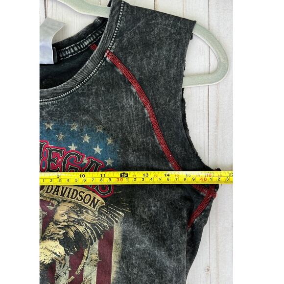 Harley Davidson Nevada Las Vegas Women's Biker Tank - Picture 6 of 8